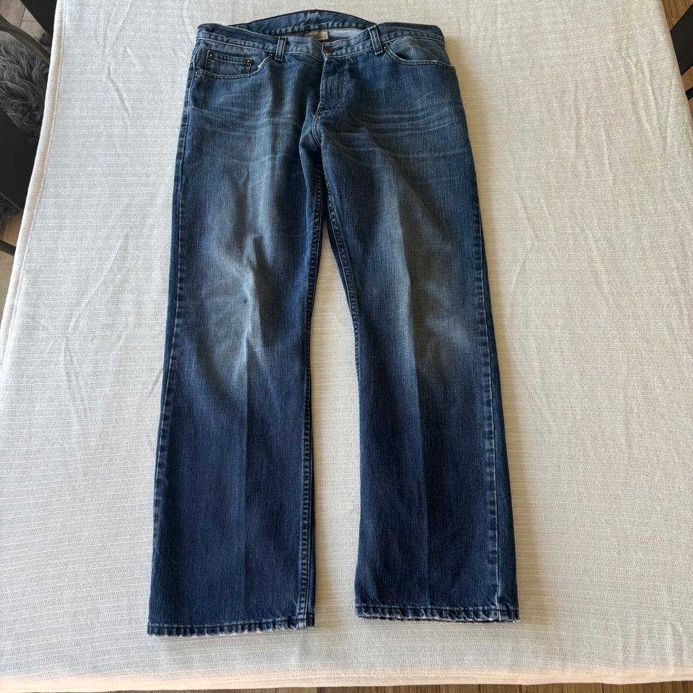 Perry Ellis America Mens Classic Fit Straight Leg Jeans Blue Denim 34x30 RN37763 - Picture 2 of 11